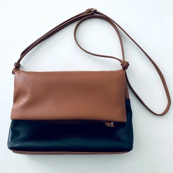 Elizabeth and James Tan and Black Crossbody Bag - Picture 1 of 16
